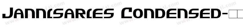 Jannisaries Condensed字体转换